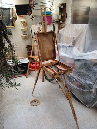 Maleta trípode para pintura