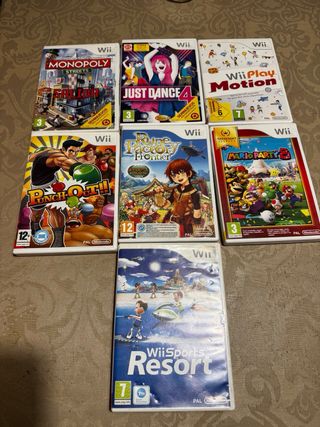 Nintendo Wii Roja + juegos