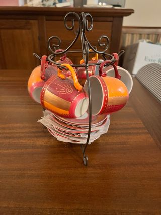 Set 6 Tazzine Caffè con Piattini