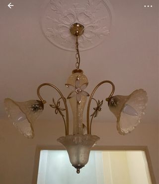 Lampadario vintage floreale