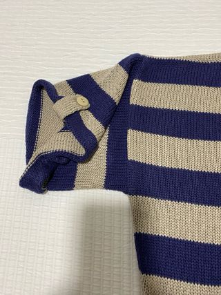 Jersey rayas beige y azul talla U mujer