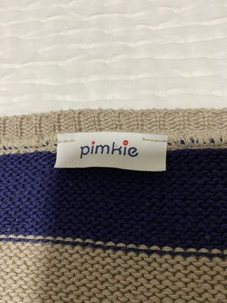 Jersey rayas beige y azul talla U mujer