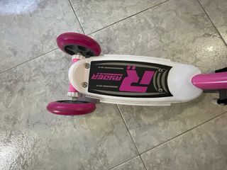 Patinete Rider 3 ruedas rosa