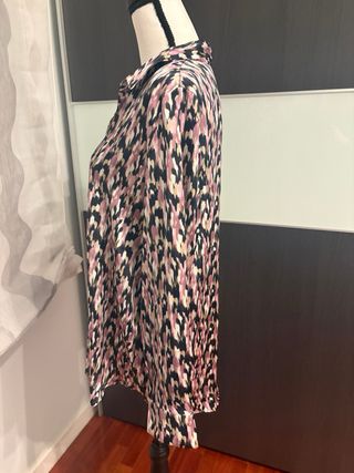 Camisa satinada Cortefiel Talla L