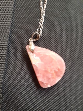 Colgante Rodocrosita y Plata