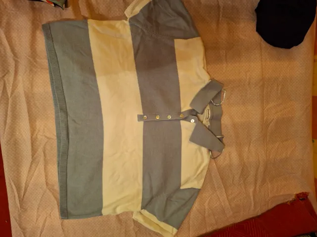 Camiseta Polo Stradivarius Rayas Talla M