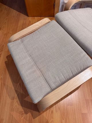 Sillón Ikea Poäng con Reposapiés