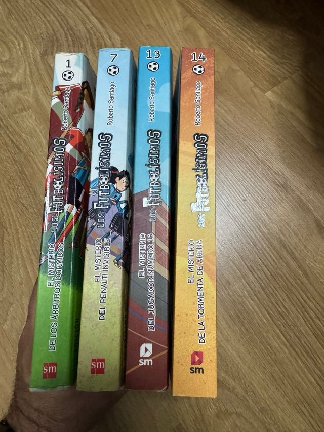 PACK 4 LIBROS FUTBOLISIMOS NÚMEROS 1 7 13 Y 14