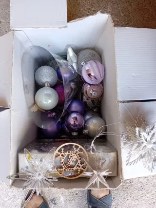 Albero di Natale Bianco con Decorazioni