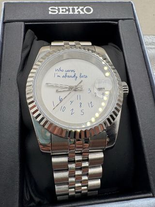 Seiko Mod Who Cares I'm Already Late. 40mm