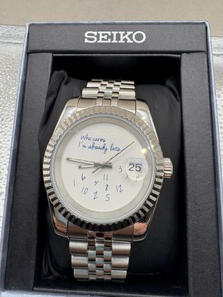 Seiko Mod Who Cares I'm Already Late. 40mm