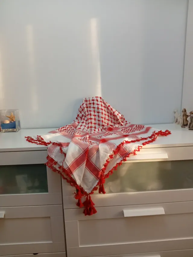 Kufiya Palestina Roja