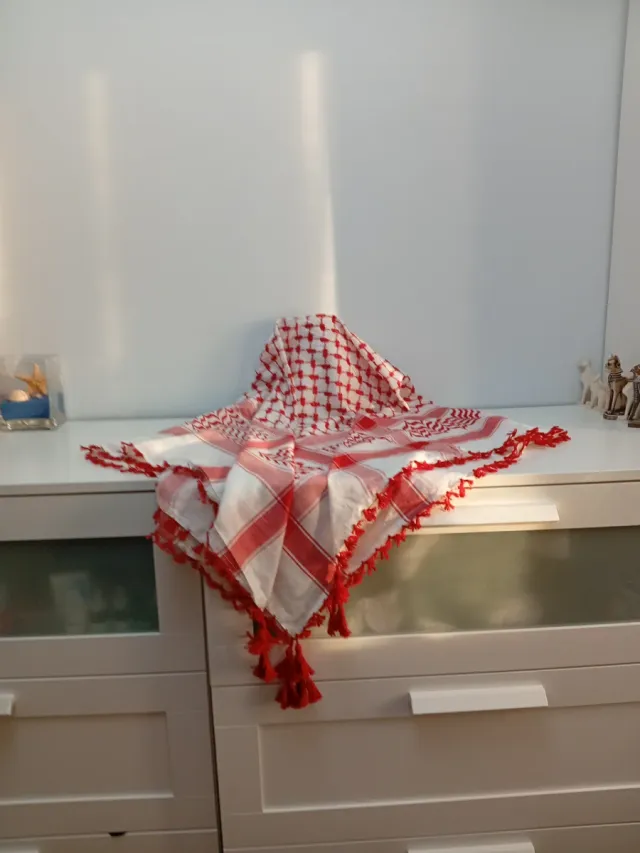 Kufiya Palestina Roja