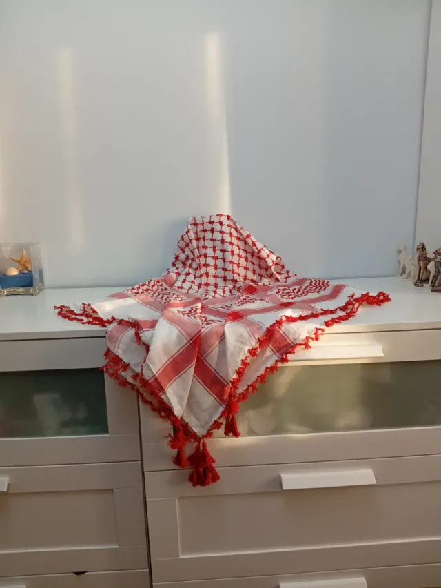 Kufiya Palestina Roja