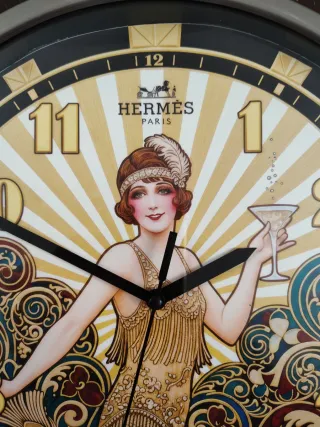 Orologio da parete Hermès Paris Art Déco