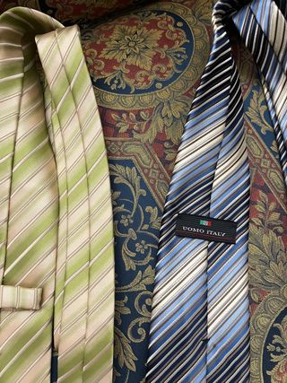 2 Corbatas Italianas Rayas