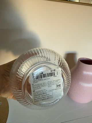 Set 2 Vasi Ikea Vetro e Plastica