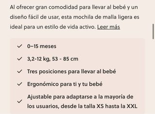 Mochila Portabebés Babybjorn Gris