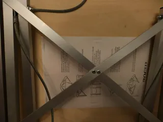 Camilla plegable color mostaza