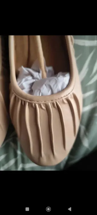 Bailarinas beige talla 40