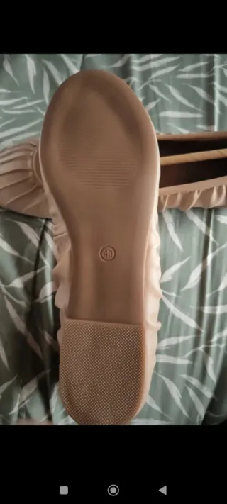 Bailarinas beige talla 40