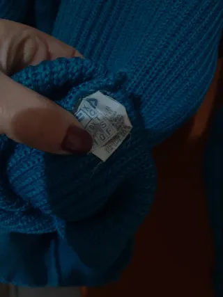 Maglione Fila Vintage Blu Petrolio e Giallo