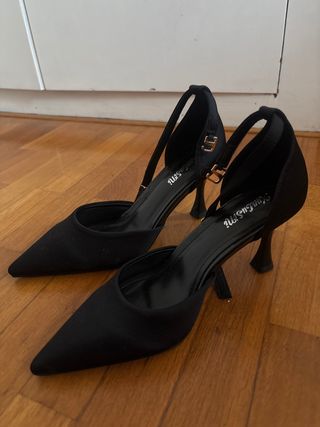 Zapatos tacón negros elegantes talla 37