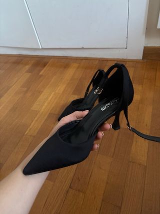 Zapatos tacón negros elegantes talla 37