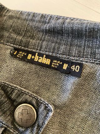 Cazadora tejana negra vintage 2000 - T-36 u+bahn