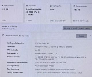 Ordenador Sobremesa Completo Negro/Marrón