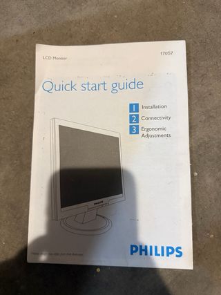 Philips 170S Monitor Plata/Negro
