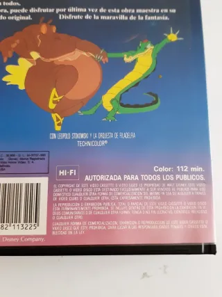 VHS Fantasía Walt Disney (Español)