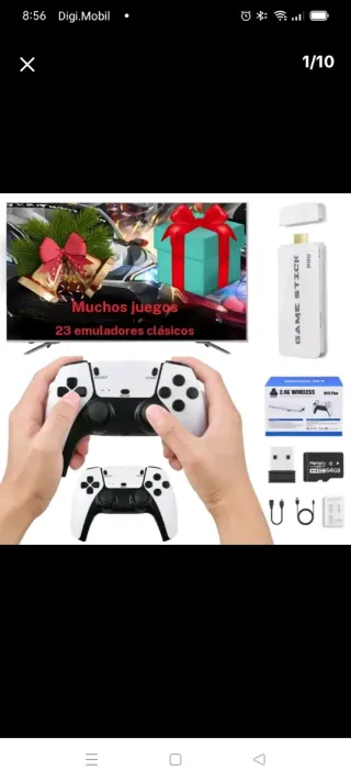 Consola Videojuegos Game Stick Blanca