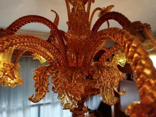 Lámpara Gordiola Cristal Antigua 1962