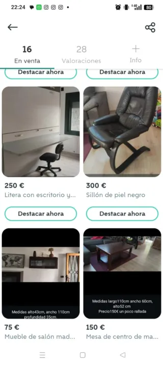 Litera juvenil con escritorio plegable