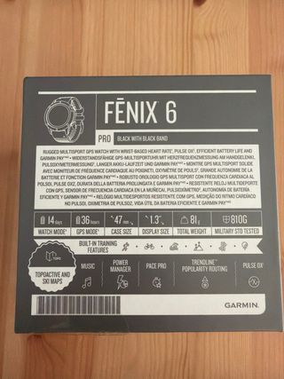 Garmin Fenix 6 Pro Negro, más extras de correas