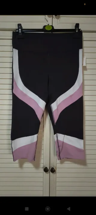 Mallas deportivas XL negro y rosa