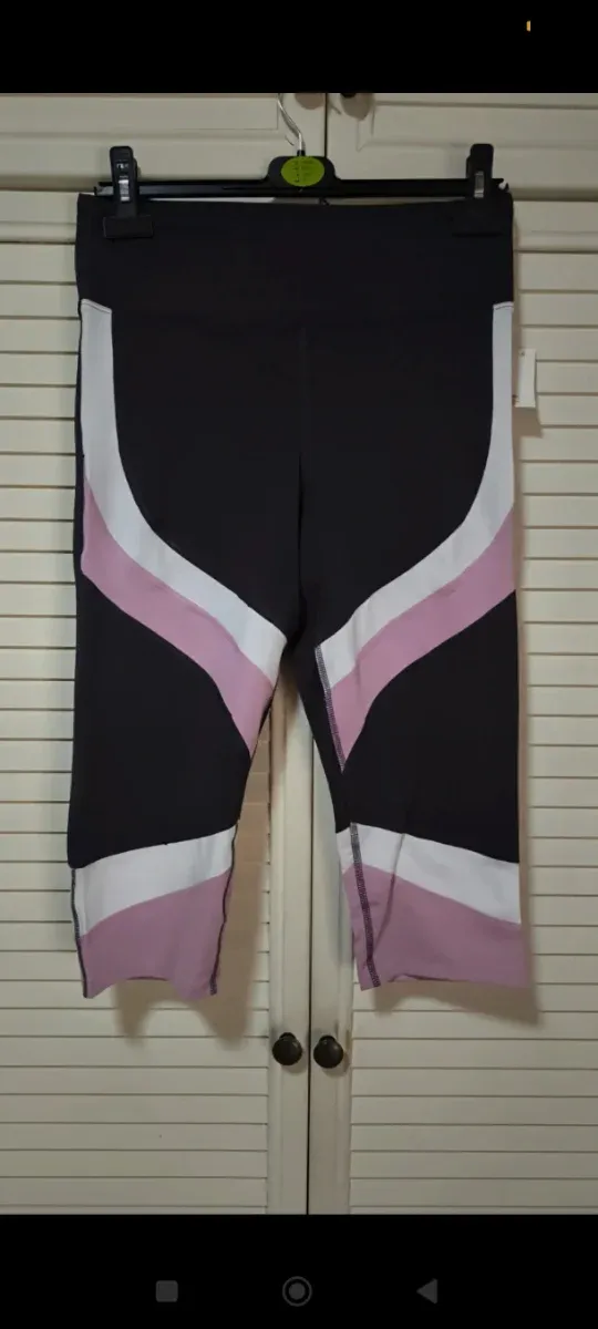 Mallas deportivas XL negro y rosa