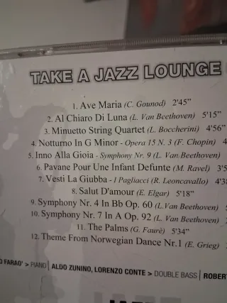 5 CD Musica: Classica, Jazz, Compilation