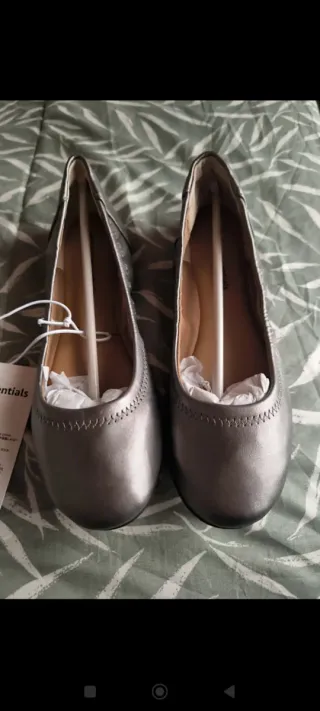 Bailarinas Plata Talla 36