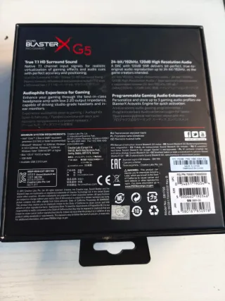 Creative Sound BlasterX G5 Amplificador Gaming