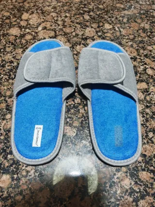 Pantofole In Extenso Blu/Grigie Taglia 45