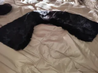 Collo di pelliccia marrone