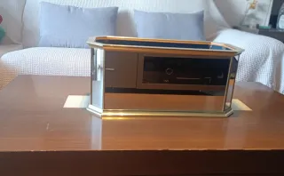 Jardinera Macetero Espejo y Dorado