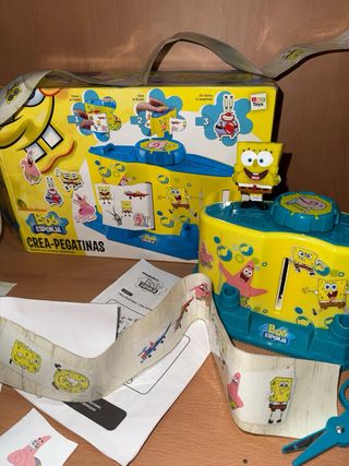 Máquina Crea Pegatinas Bob Esponja