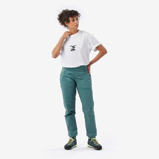 Pantalón de montaña y escalada algodón Mujer Simond Vertika