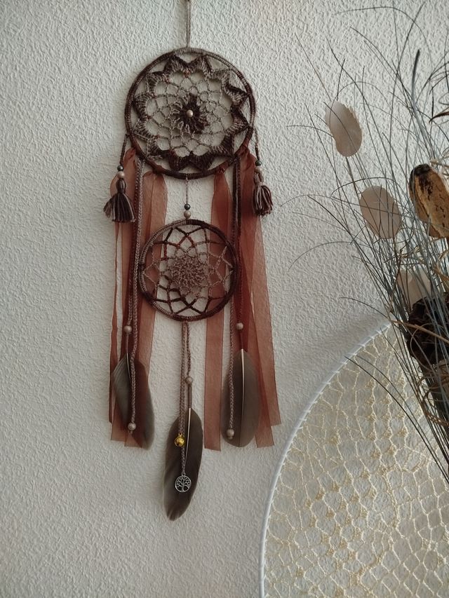 Atrapasueños mediano - multicolor marrón 16 x59 cm