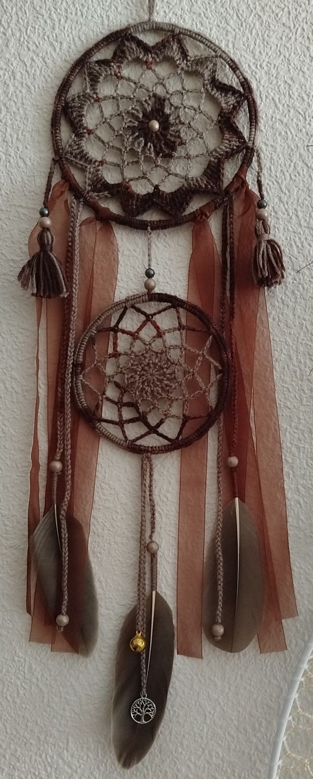 Atrapasueños mediano - multicolor marrón 16 x59 cm