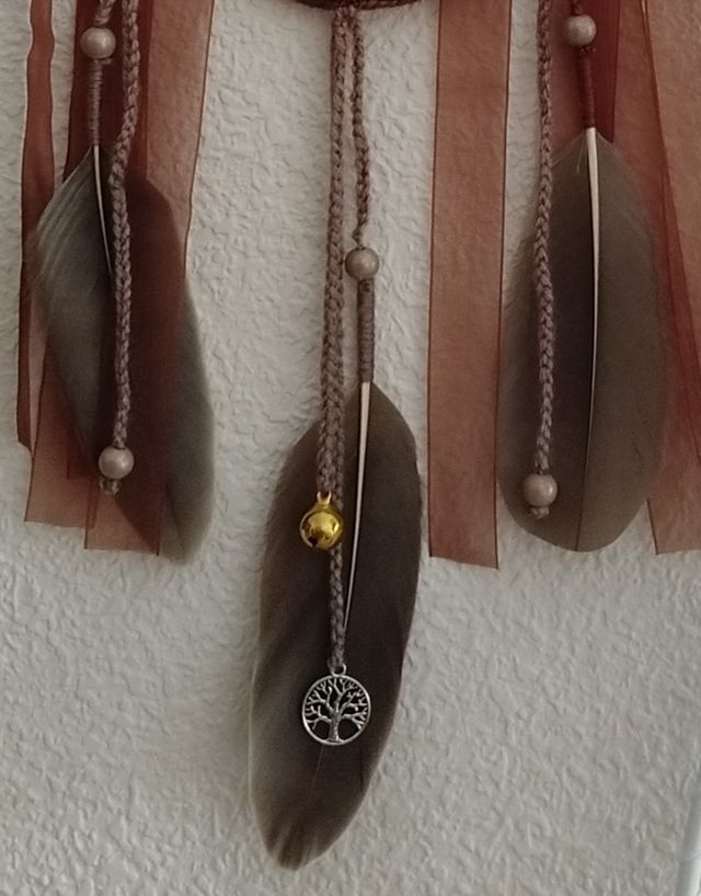 Atrapasueños mediano - multicolor marrón 16 x59 cm