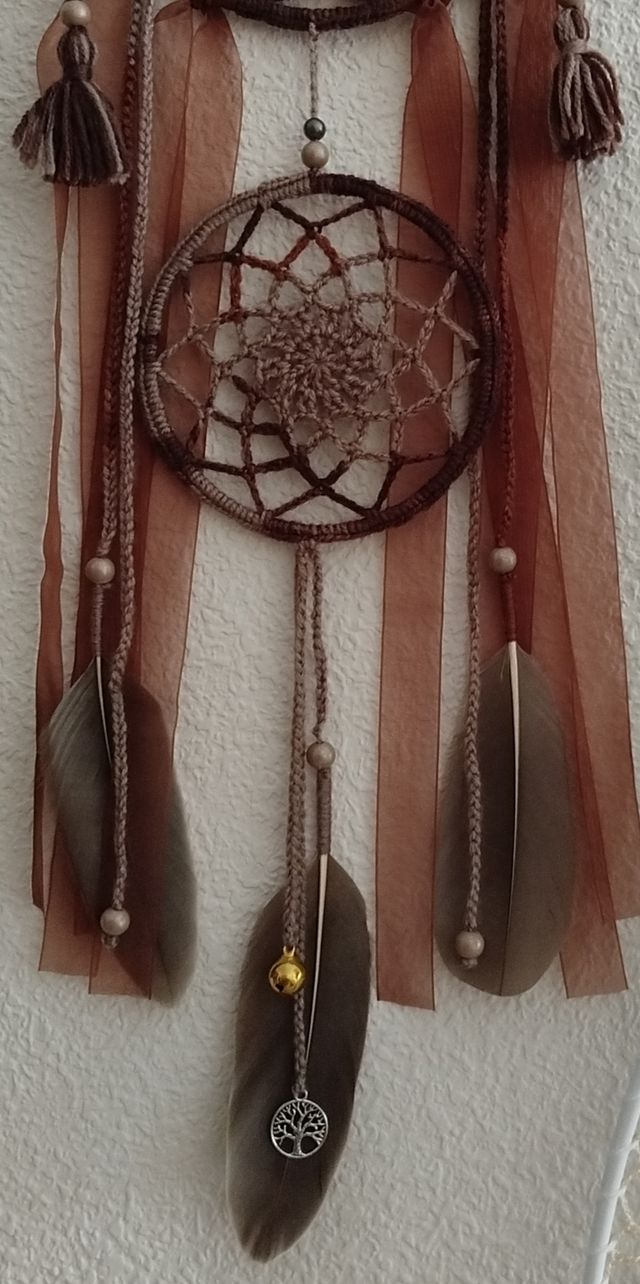 Atrapasueños mediano - multicolor marrón 16 x59 cm